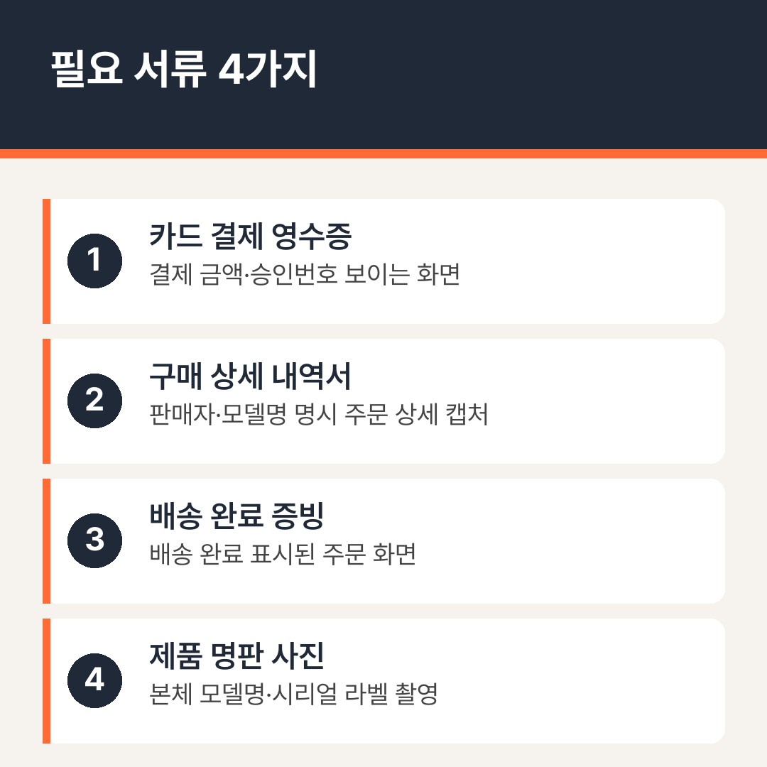 쿠팡 온누리상품권 환급 필요 서류 4가지
