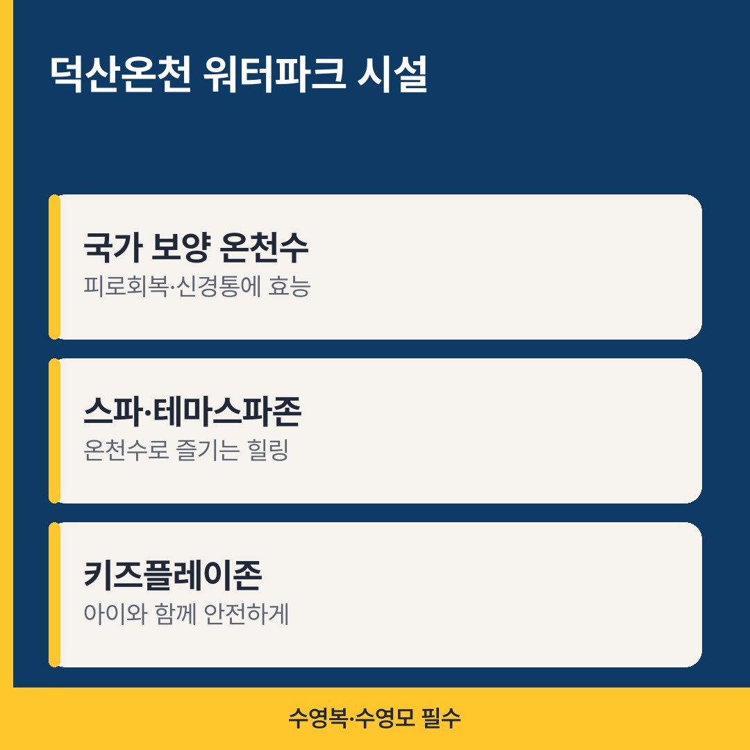 덕산온천 스플라스 리솜 시설
